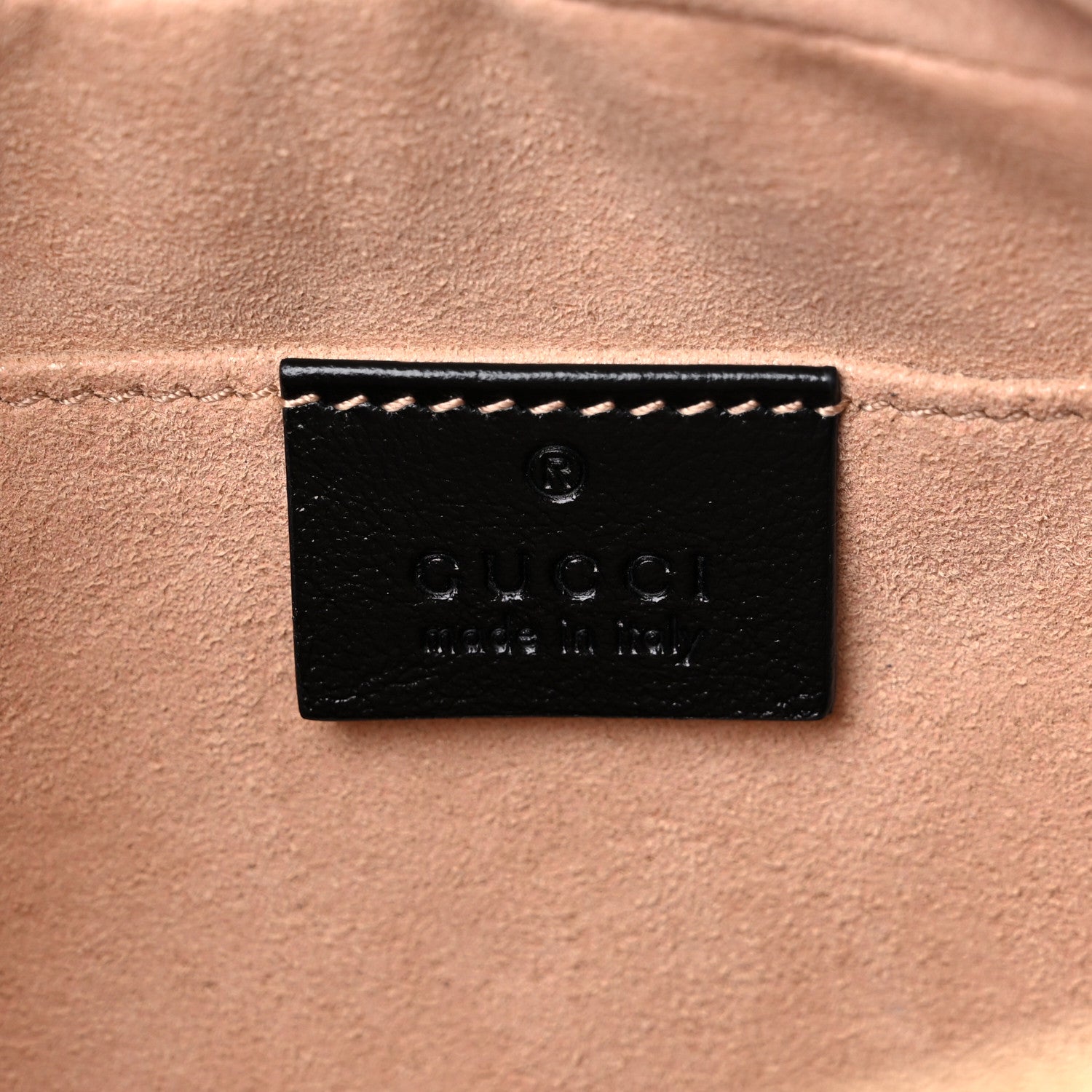 Gucci Monogram Matelasse Diagonal Small GG Marmont Chain Shoulder Bag Beige Black 6 of 9