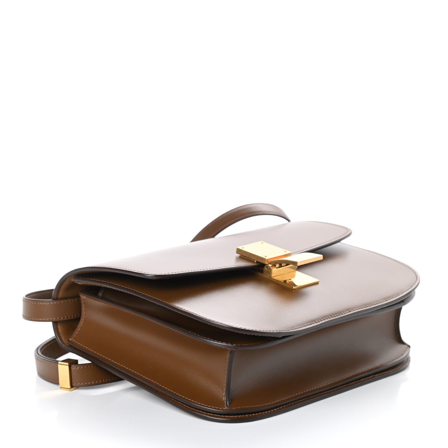 Celine Box Calfskin Medium Classic Box Flap Bag Camel 4 of 10