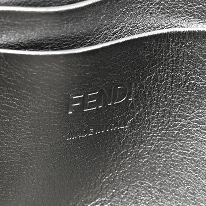 Fendi Crystal Vitello Laminato FF Mini Baguette Crystal Argento 6 of 12