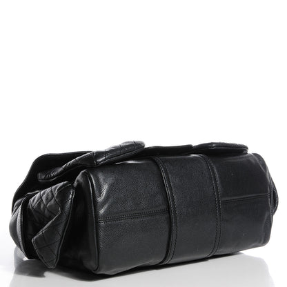 Chanel Glazed Caviar Quilted Mademoiselle Satchel Black 4 of 7