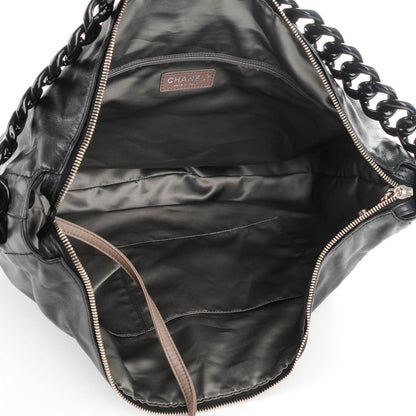Chanel Calfskin Modern Chain Hobo Black 5 of 7