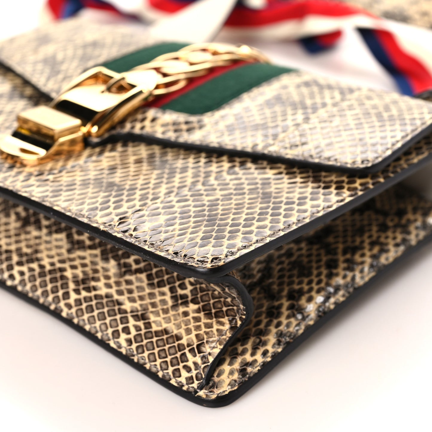 Snakeskin Small Sylvie Shoulder Bag Roccia