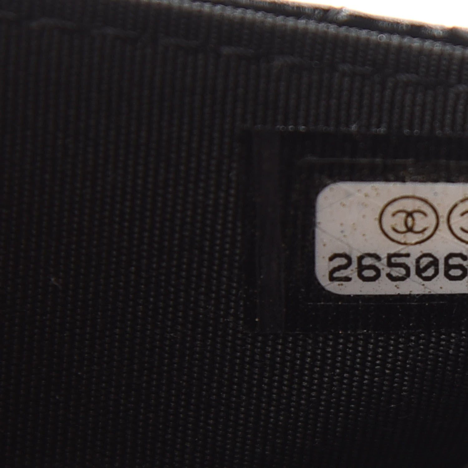 Chanel Goatskin Stitched Golden CC Wallet on Chain WOC Black 8 of 10
