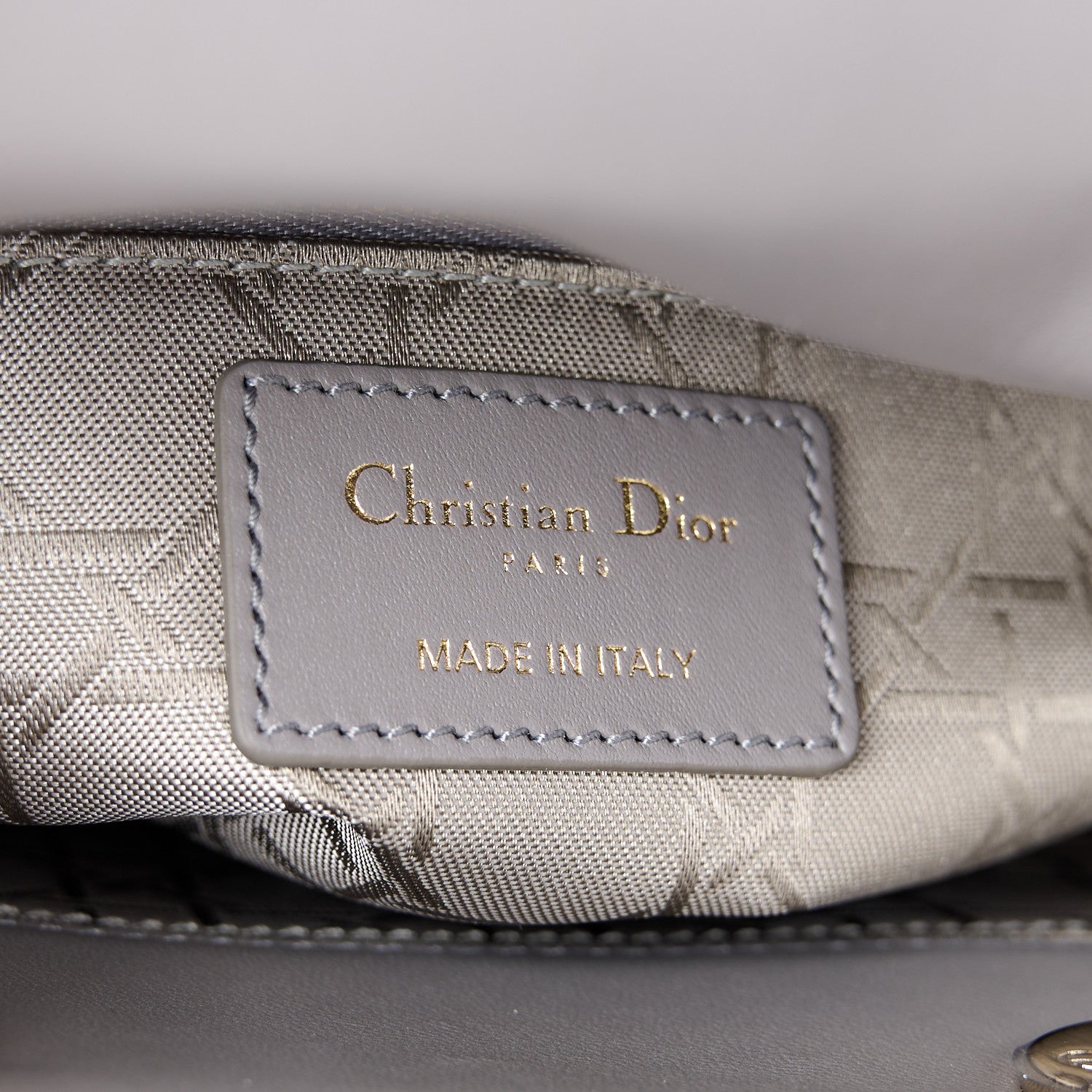 Christian Dior Lambskin Cannage Small My ABCDior Lady Dior Grey 6 of 11