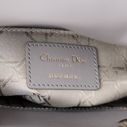 Christian Dior Lambskin Cannage Small My ABCDior Lady Dior Grey 6 of 11
