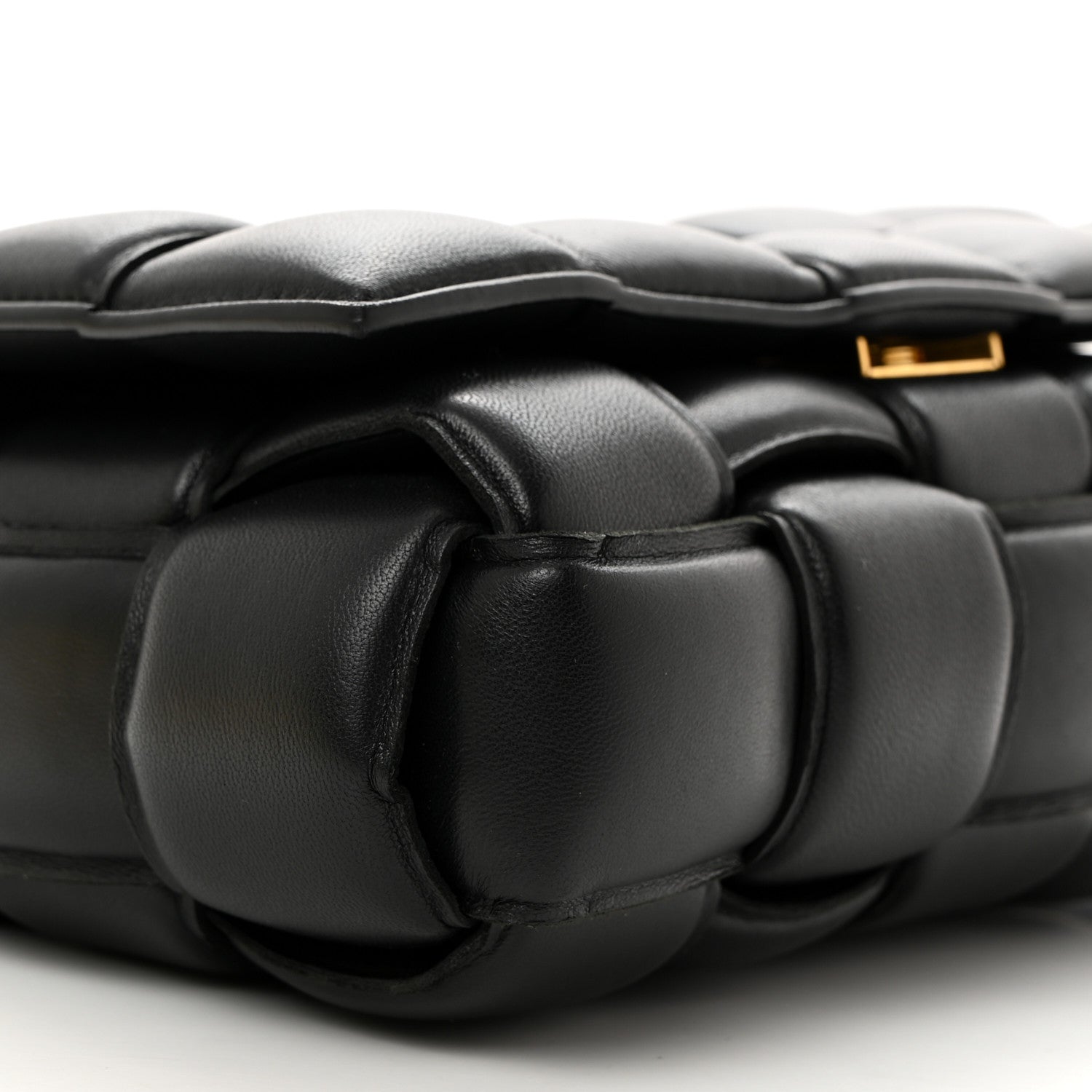 Bottega Veneta Nappa Maxi Intreccio Padded Cassette Crossbody Bag Black 9 of 10