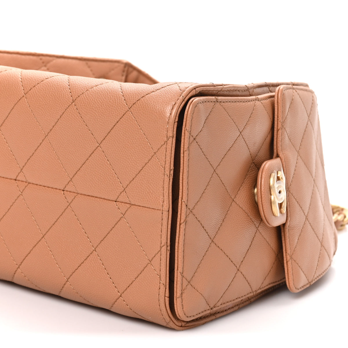 Chanel Caviar Quilted Small Chanel 25 Handbag Brown 9 of 10