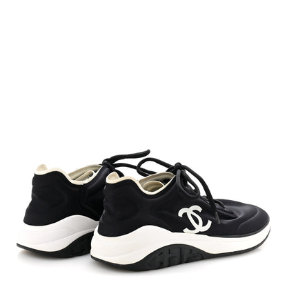 Chanel Mesh Lycra Thermoplastic Mens Sneakers 44 Black 5 of 8