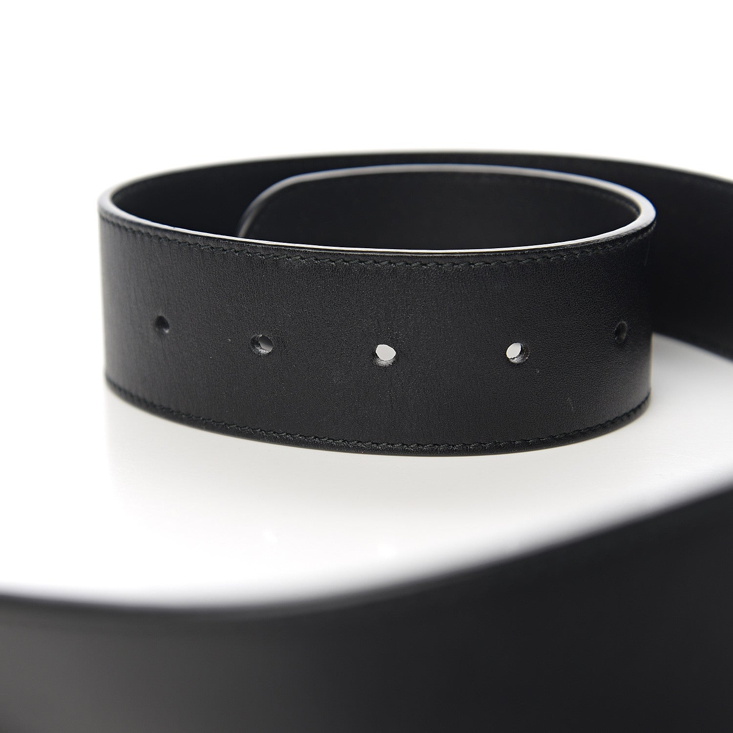 Gucci Calfskin Double G 40mm Belt 80 32 Black 4 of 5