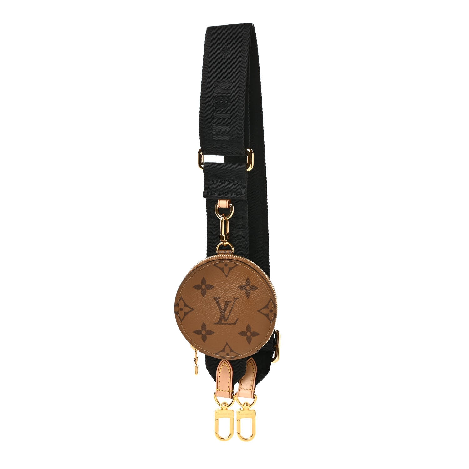 Louis Vuitton Reverse Monogram Multi Pochette Accessories Bandouliere Shoulder Strap Black 1 of 5