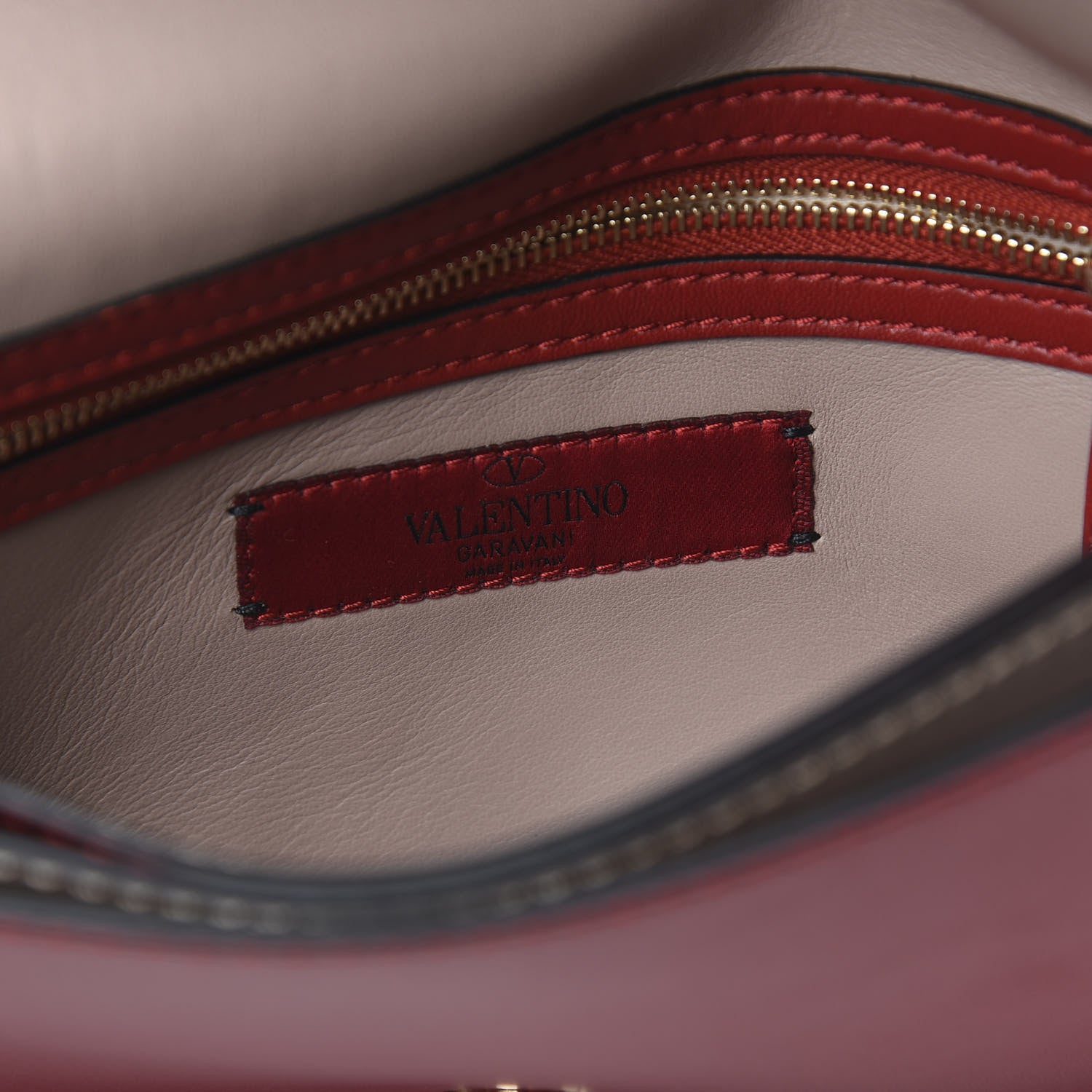Valentino Garavani Nappa Rockstud Wristlet Clutch Rosso Valentino 5 of 8