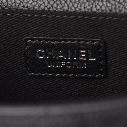 Chanel Grained Calfskin Quilted 2.55 Reissue Flap Belt Bag Clutch Black 5 of 7