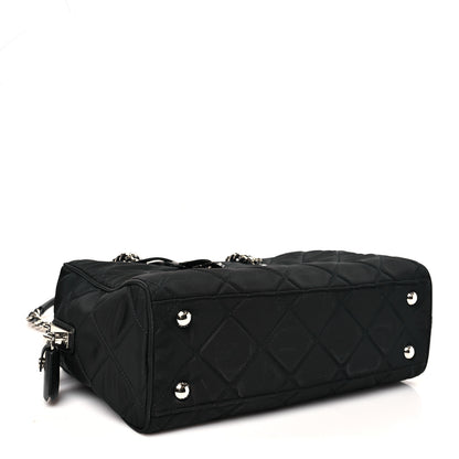 Prada Nylon Tessuto Impuntu Quilted Shoulder Bag Black 4 of 9