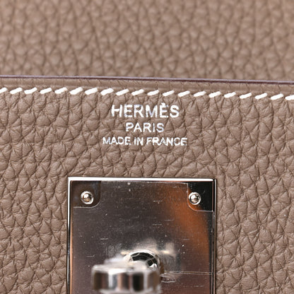 Hermes Togo Kelly Retourne 28 Etoupe 5 of 11
