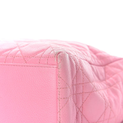 Christian Dior Grained Calfskin Cannage Medium Lady Dior Pink 28 of 29