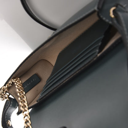 Chloe Suede Calfskin Faye Wallet On Strap Cloudy Blue 5 of 7