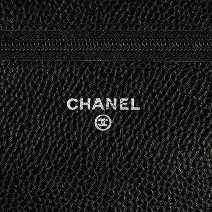 Chanel Caviar Quilted Wallet On Chain WOC Black 6 of 8