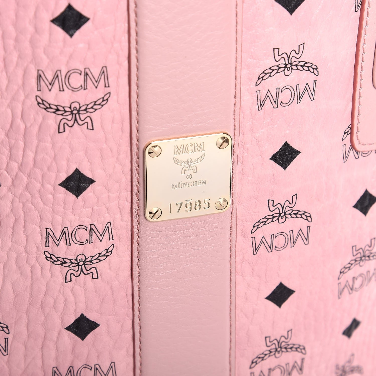 MCM Visetos Medium Liz Reversible Shopper Tote Soft Pink 7 of 13