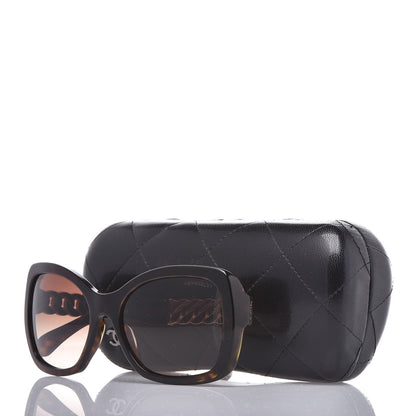 Chanel Acetate Metal Chain Square Sunglasses 5305 Brown 8 of 8