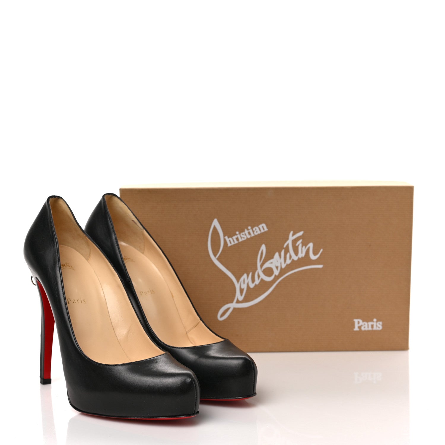 Christian Louboutin Calfskin Rolando Zip 120 Pumps 40.5 Black 9 of 9