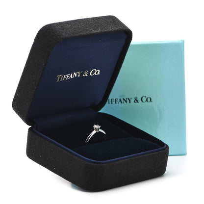 Tiffany Platinum Diamond .23ct Solitaire Engagement Ring 51 5.75 7 of 7