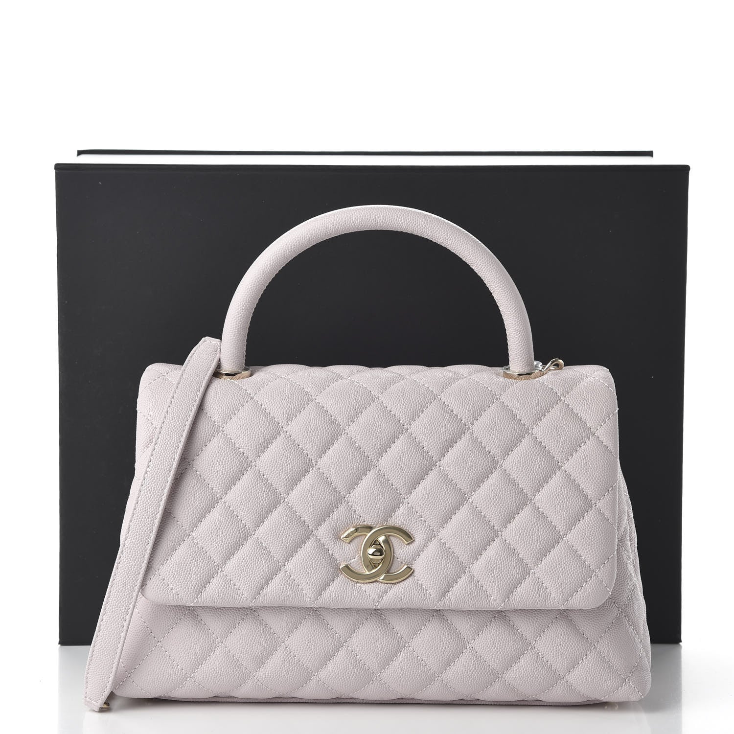 Chanel Caviar Quilted Small Coco Handle Flap Lilas Lilac 11 of 11