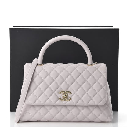 Chanel Caviar Quilted Small Coco Handle Flap Lilas Lilac 11 of 11
