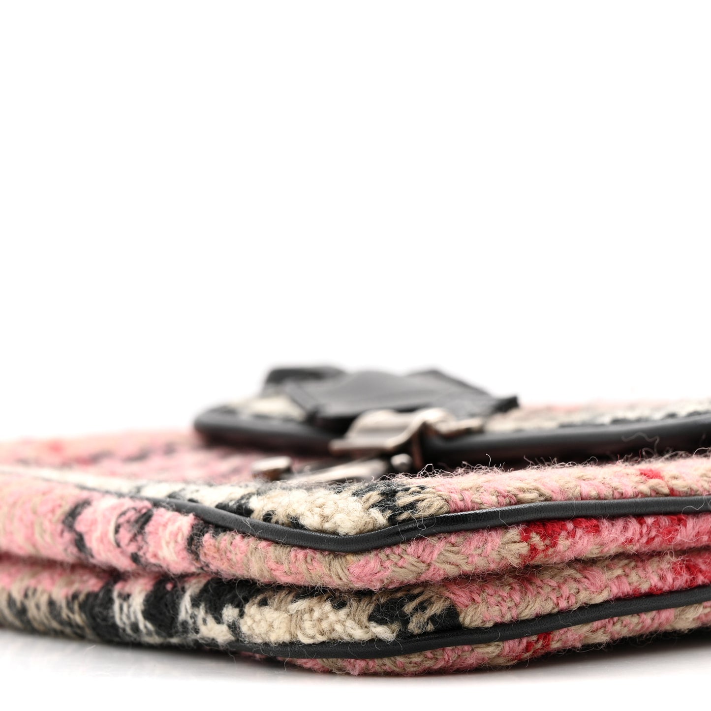 Tweed Check Shoulder Bag Pink