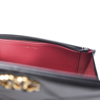 Chanel Goatskin Quilted 19 Wallet On Chain WOC Black 6 of 13