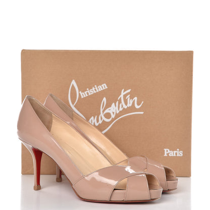 Christian Louboutin Patent Shelley 90 Pumps 39 39.5 Nude 12 of 12
