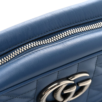 Gucci Calfskin Matelasse Aria Small GG Marmont Chain Shoulder Bag Clear Blue 13 of 13