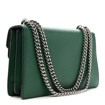 Gucci Dollar Calfskin Crystal Small Dionysus Shoulder Bag Emerald 3 of 12