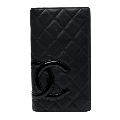 Chanel Calfskin Quilted Cambon Yen Wallet Black 1 of 5