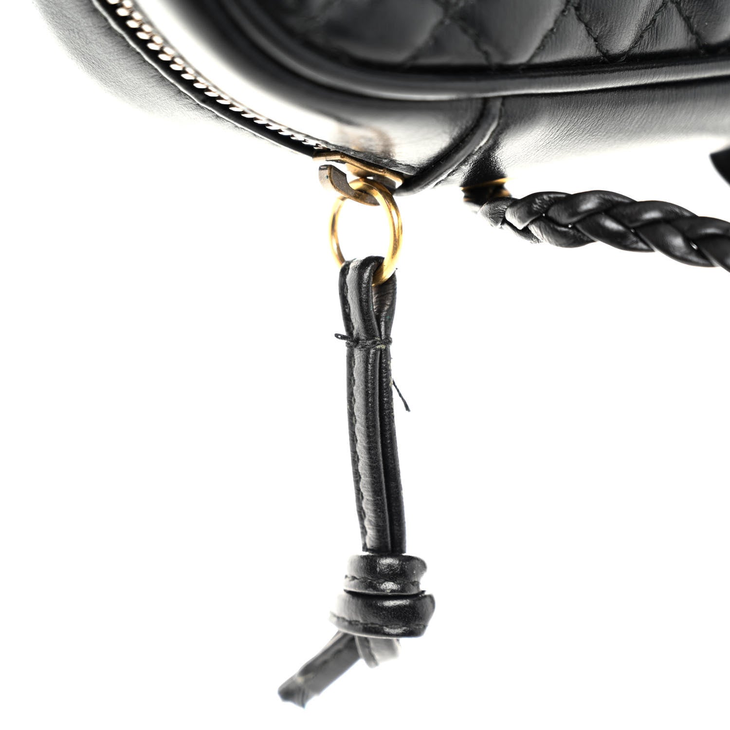 Gucci Calfskin Web Trapuntata Small GG Shoulder Bag Black 11 of 11