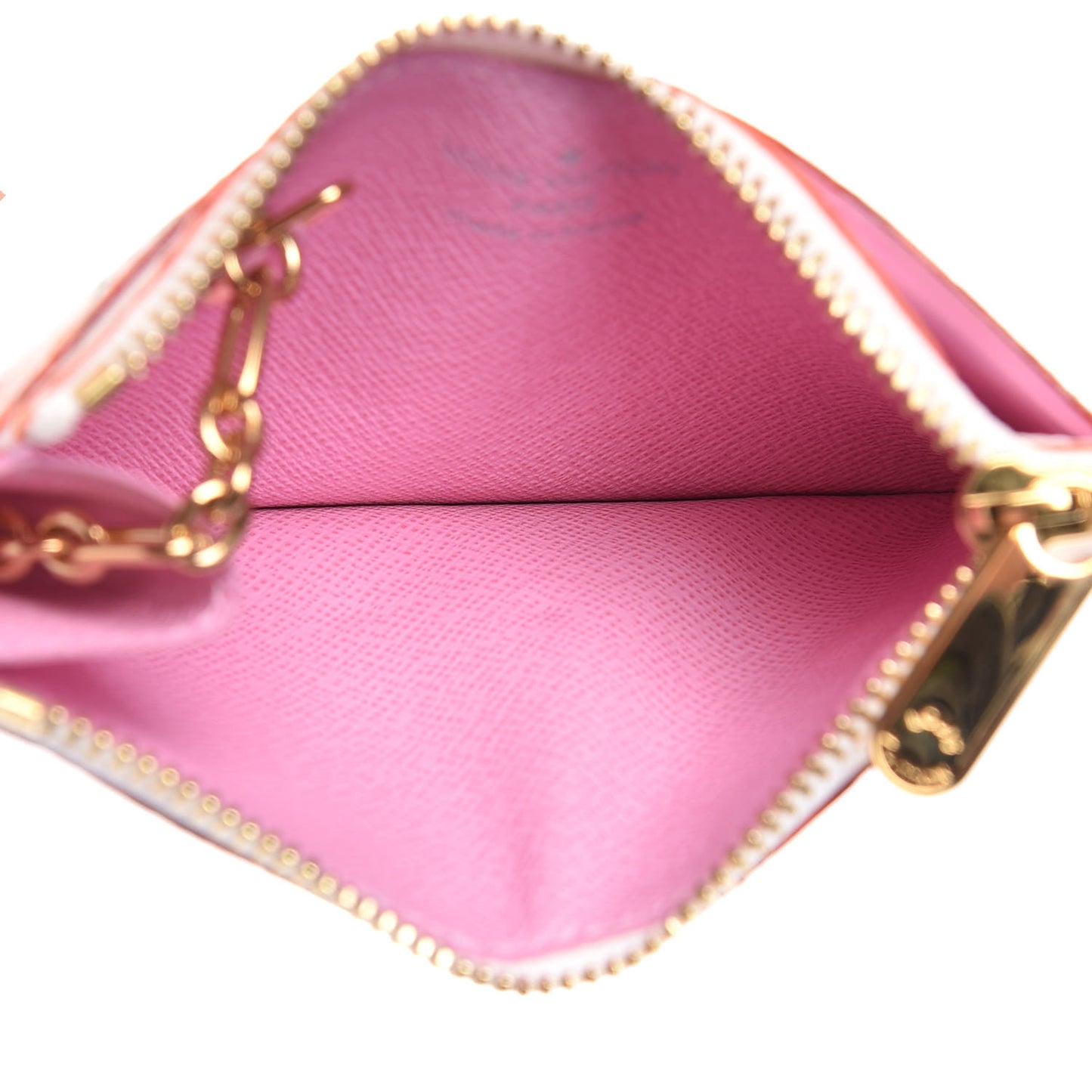 Monogram Multicolor Key Pouch White Litchi