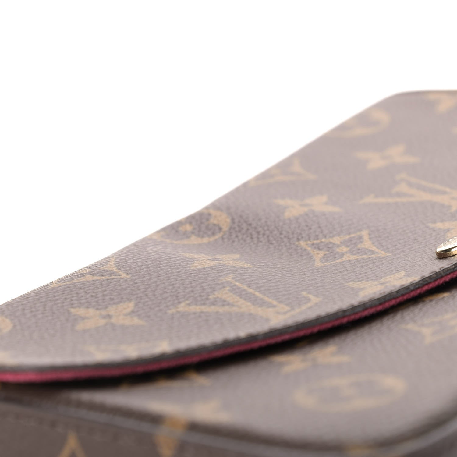 Louis Vuitton Monogram Pochette Felicie Chain Wallet Fuchsia 11 of 12