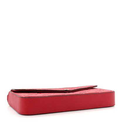 Louis Vuitton Empreinte Pochette Felicie Chain Wallet Scarlet 5 of 13