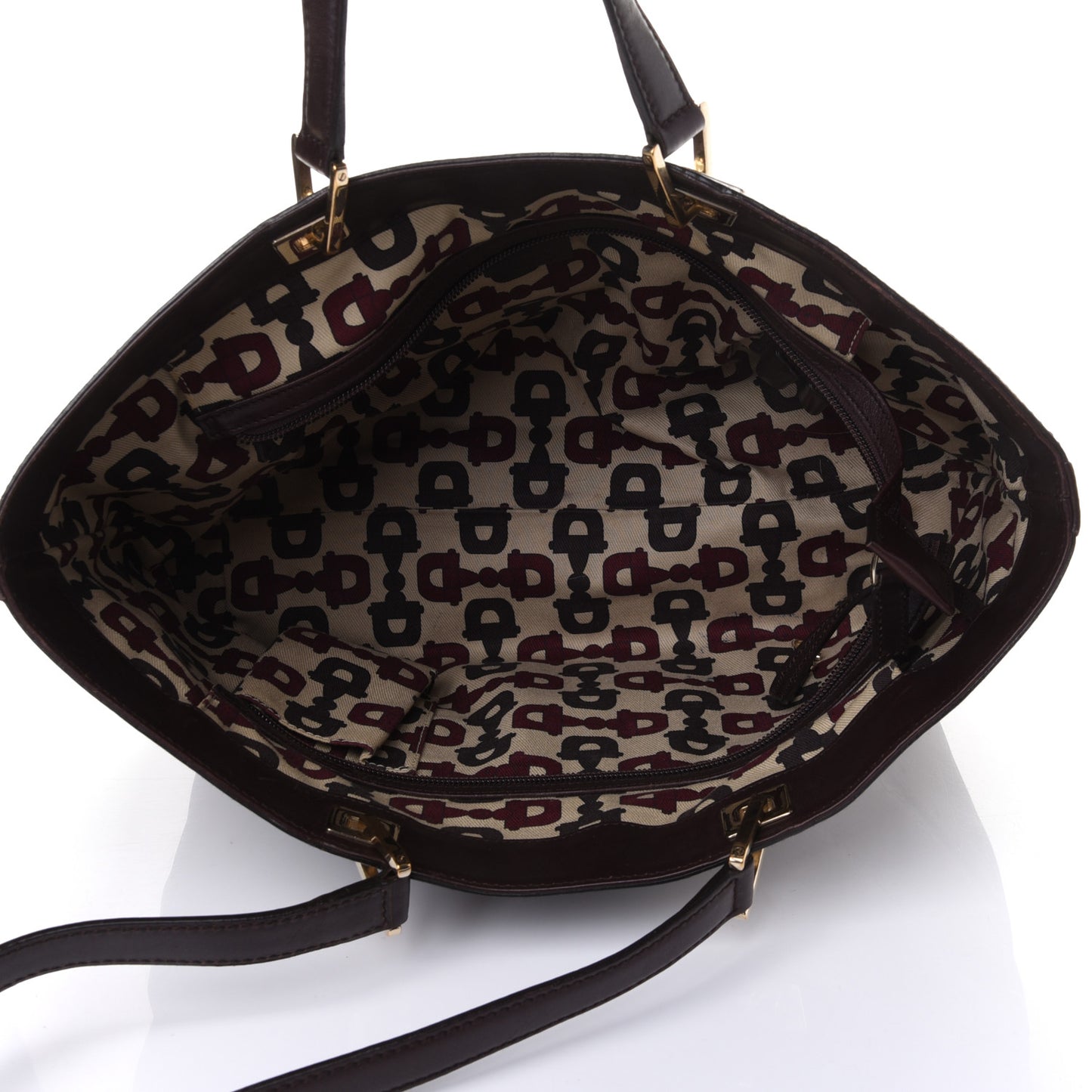 Guccissima Large Punch Tote Chocolate Brown