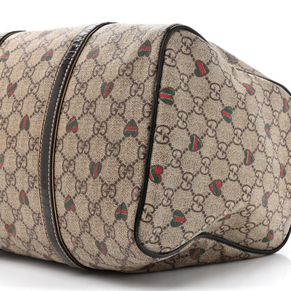 Gucci GG Plus Monogram Hearts Medium Joy Boston Dark Brown 9 of 15