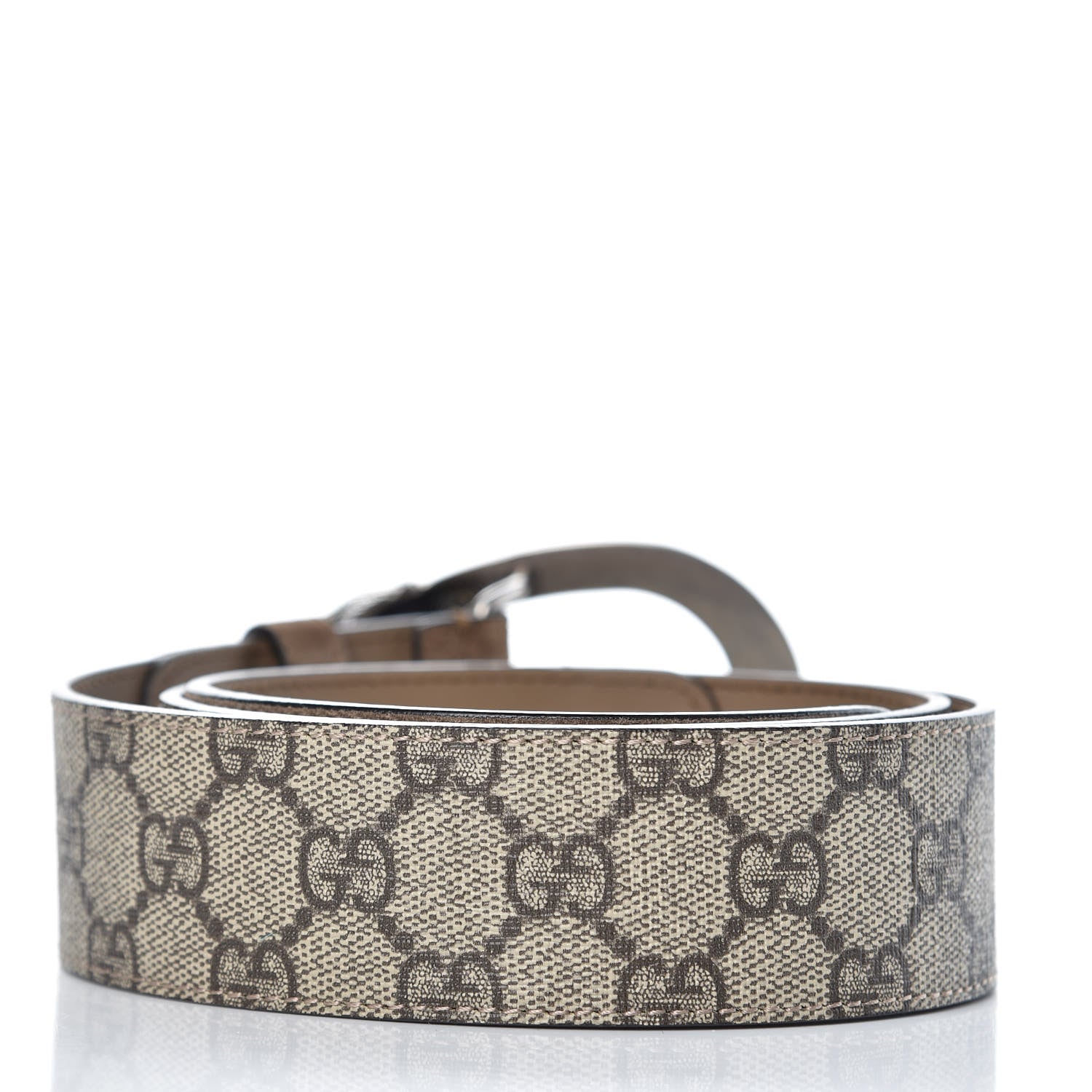 Gucci GG Supreme Monogram Suede Dionysus 40mm Belt 85 34 Beige Taupe 3 of 7