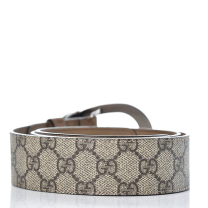 Gucci GG Supreme Monogram Suede Dionysus 40mm Belt 85 34 Beige Taupe 3 of 7