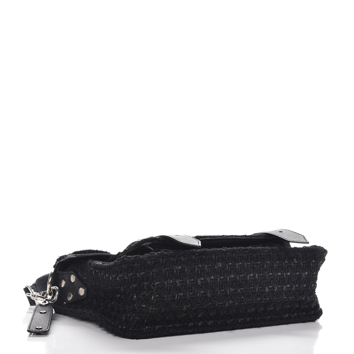 Lorma Tweed Lambskin Tiny PS1 Satchel Black