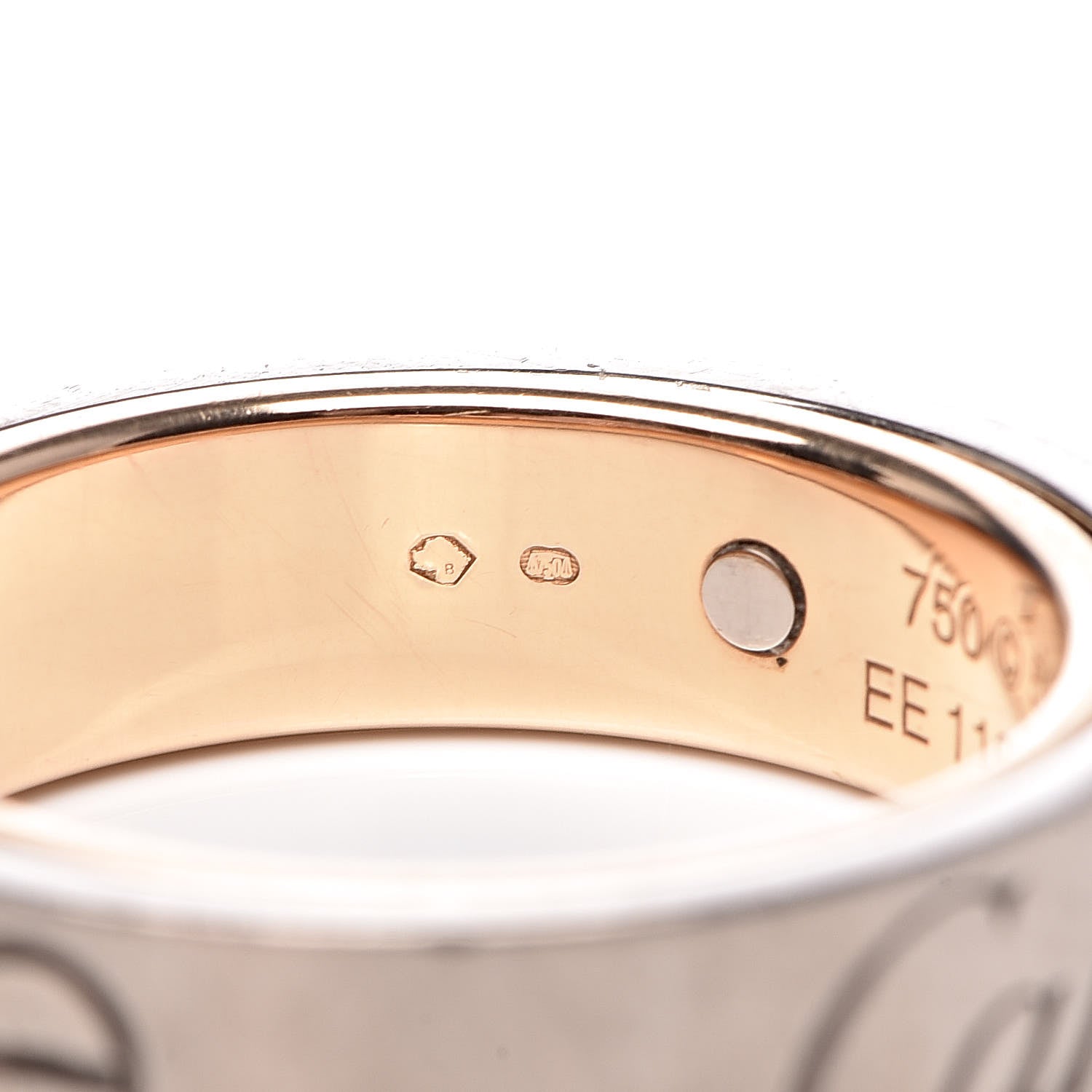 Cartier 18K Pink White Gold 5.5mm Astro LOVE Ring 56 7.5 7 of 9