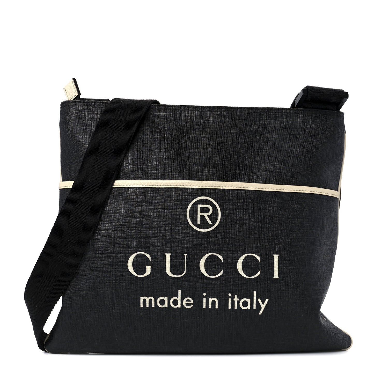 Black Supreme Trademark Logo Messenger Crossbody bag