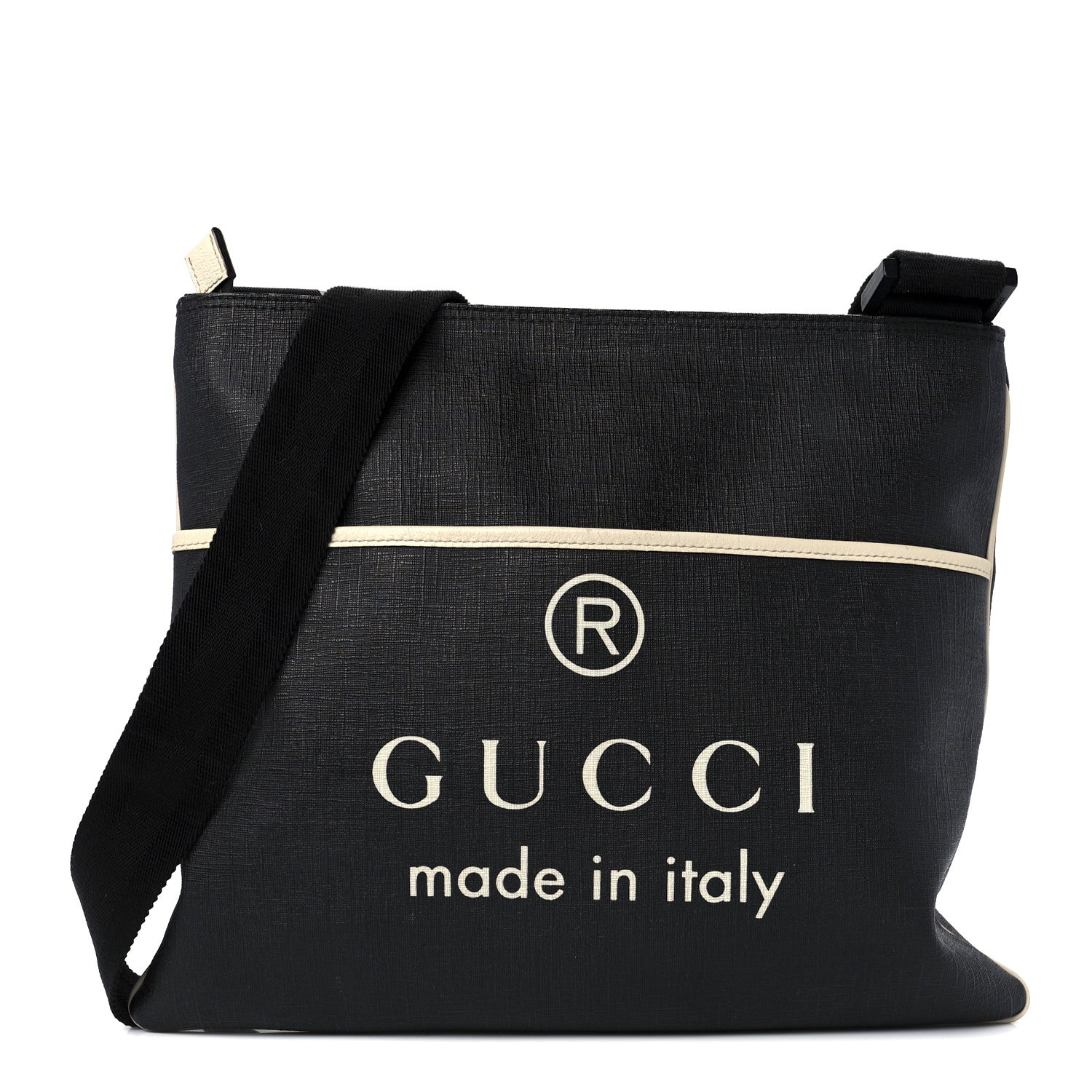 Gucci Black Supreme Trademark Logo Messenger Crossbody bag 1 of 12
