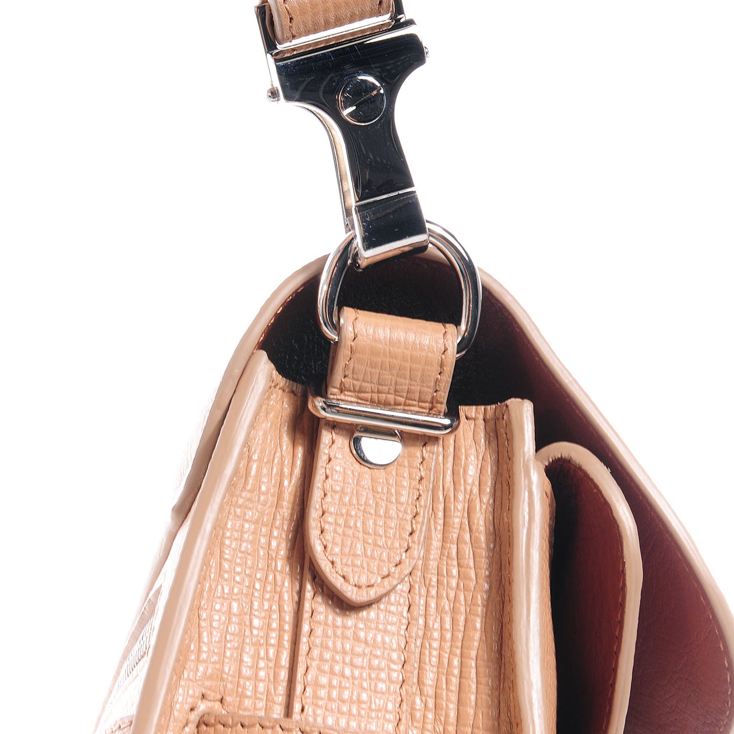 Textured Leather Mini PS11 Classic Shoulder Bag Sorbet