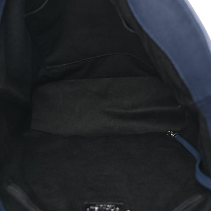 Chanel Grained Calfskin Large Coco Eyelets Shopping Tote Navy 5 of 11