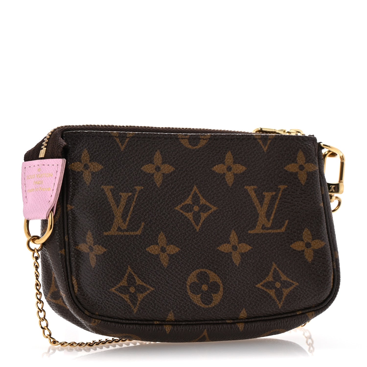 Louis Vuitton Monogram 2016 Christmas Animation Mini Pochette Accessories Rose Ballerine 3 of 8