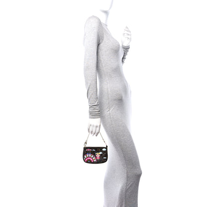 Louis Vuitton Damier Ebene 2020 Christmas Animation Big Wheel Mini Pochette Accessories Rose Ballerine 2 of 10