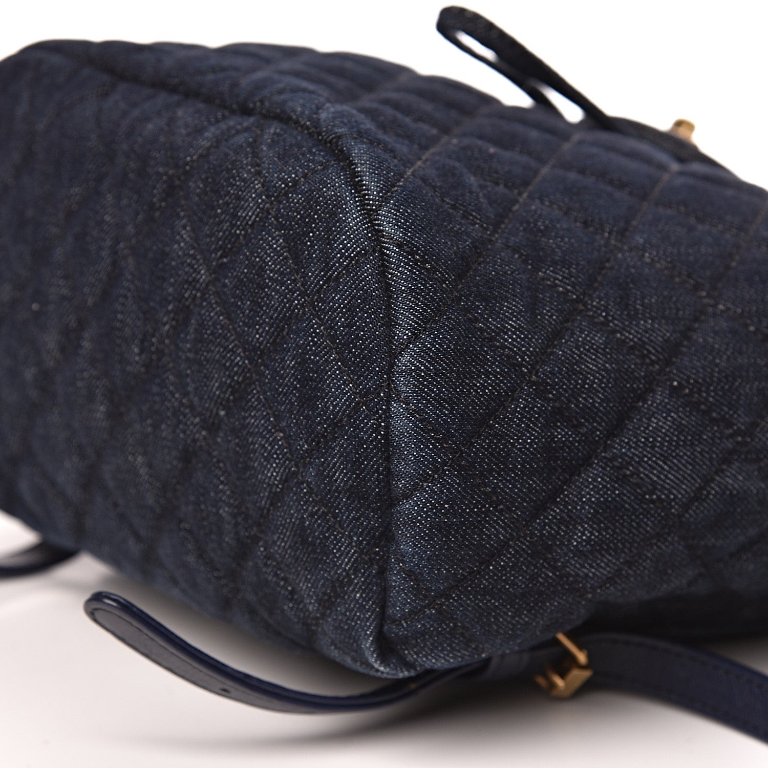 Chanel Washed Denim Quilted Small Urban Spirit Backpack Dark Blue 9 of 10